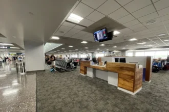 Archive terminal gate area at Daniel K. Inouye International Airport in Honolulu in April 2023