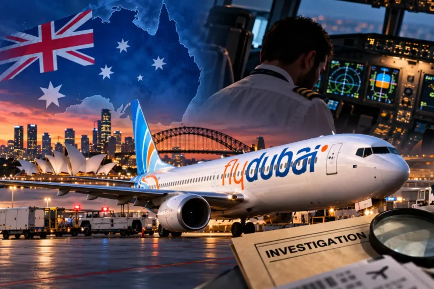 Australian agencies are investigating the Flydubai co-pilot’s links to Australia following the alleged cockpit attack.