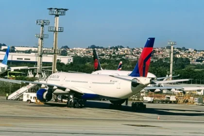 Archive aircraft parked at São Paulo–Guarulhos airport in July 2026