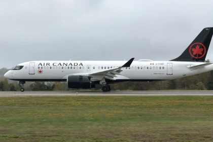 Air Canada Airbus A220-300 C-FHBT landing at Charlottetown Airport