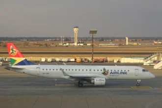 Archive Airlink Embraer E190 ZS-YAP at Johannesburg O.R. Tambo airport in July 2022