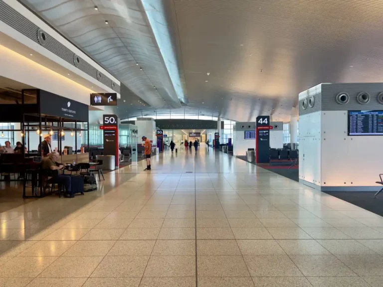 Archive view of Perth Airport Terminal 1 Domestic in July 2023, not the proposed new terminal.