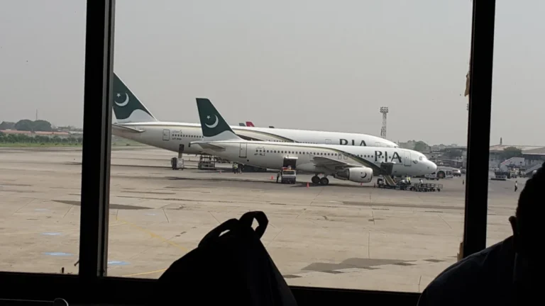Archive PIA aircraft at the former Benazir Bhutto International Airport in August 2016