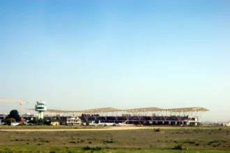 Archive unfinished terminal project at Tripoli International Airport photographed in March 2013