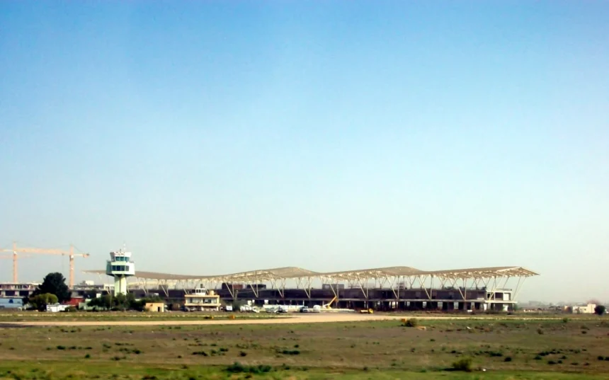 Archive unfinished terminal project at Tripoli International Airport photographed in March 2013