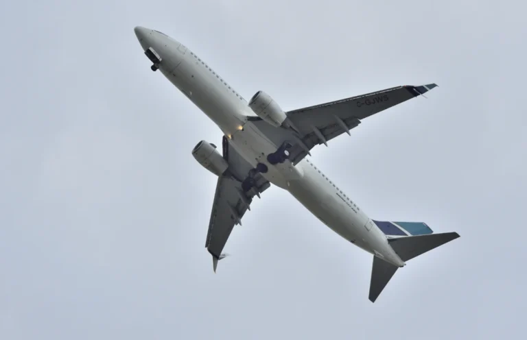 Archive WestJet Boeing 737-800 climbing after departure from Toronto Pearson Airport in July 2017